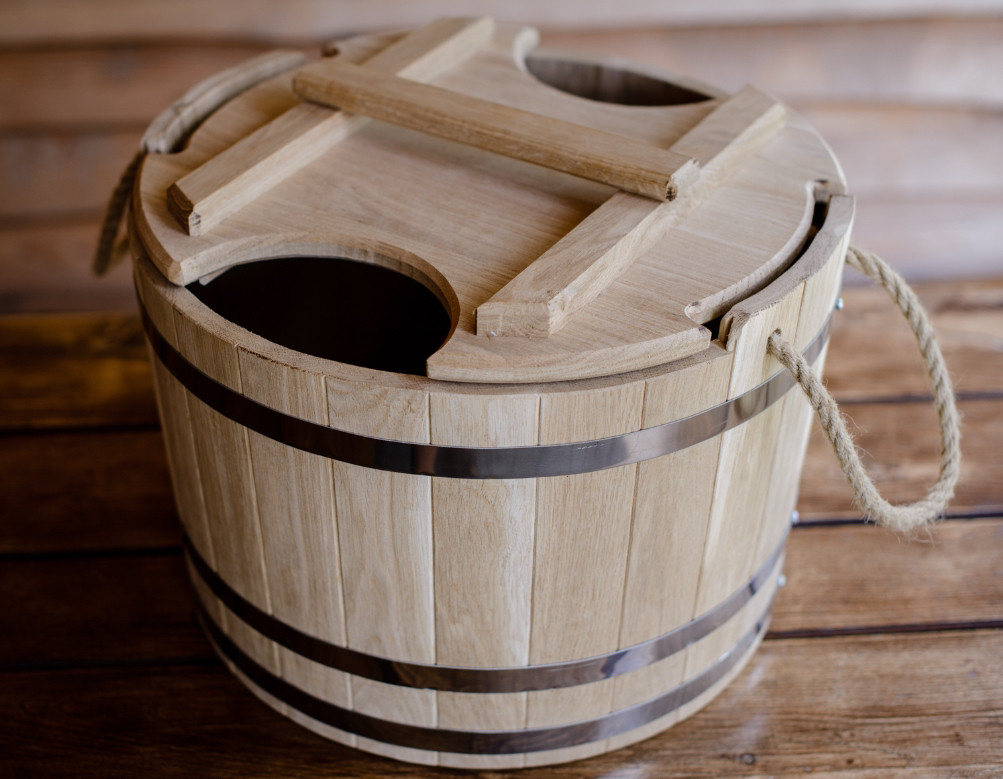Запарник для віників 25 літрів з ясена, фото 1