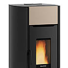 Камінофен на пелетах з автоналаштуваннями та повітропроводом NORDICA Mirka Plus tortora — 8 кВт, фото 3