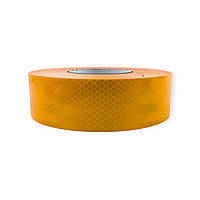 Стрічка світловідбивна 5 cм х 1 м жовта (звичайний тип) SKADI