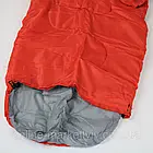 Спальний мішок зимовий -25°C, 220х75см, з капюшоном, Червоний / Туристичний зимовий спальник / Спальник-ковдра, фото 7