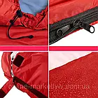 Спальний мішок зимовий -25°C, 220х75см, з капюшоном, Червоний / Туристичний зимовий спальник / Спальник-ковдра, фото 6