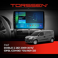 Штатна магнітола Torssen Fiat Doblo 2 263 2009-2015 Opel Combo Tourer (D) F98256 4G Carplay DSP