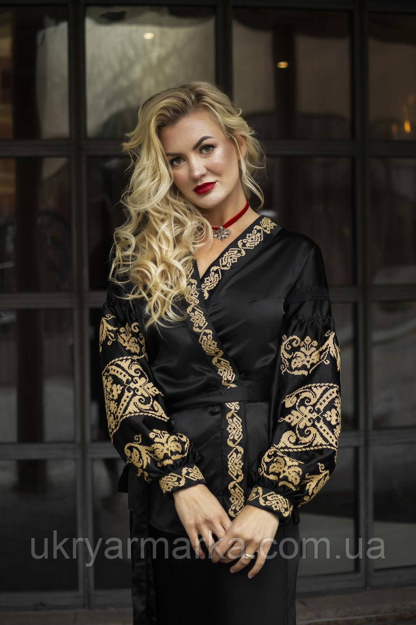 Блузка вишиванка на запах