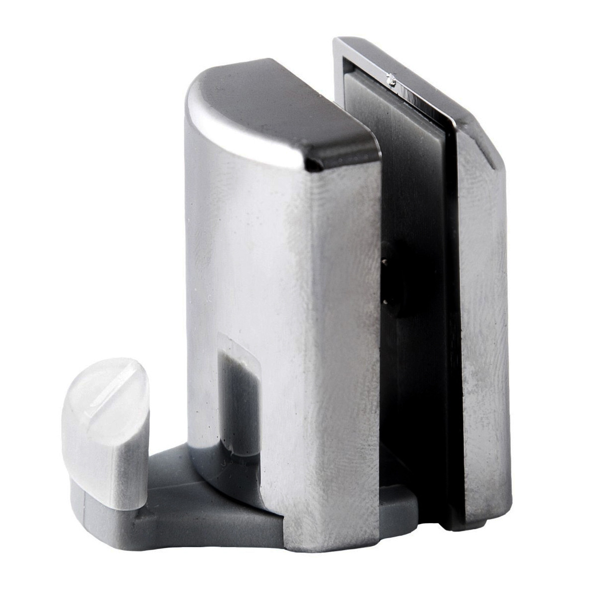 Нижній напрямний кронштейн для дверей душової кабіни Ango 10021 пластик хром, фото 1