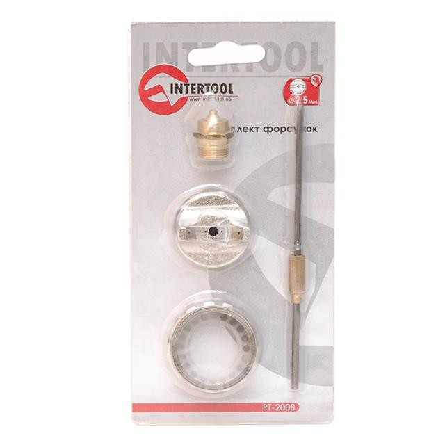 Комплект форсунки 2.5 мм для фарбопульта HP РТ-0204, PT-0205, PT-0210, PT-0211 INTERTOOL PT-2008