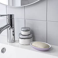 Керамічна мильниця для твердого мила IKEA EKOLN лілова настільна мильниця кам'яна кераміка 905.622.13