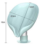 Мильниця для твердого мила зі зливом SH настільна підставка для мила у формі листочка на присосці зелена, фото 6