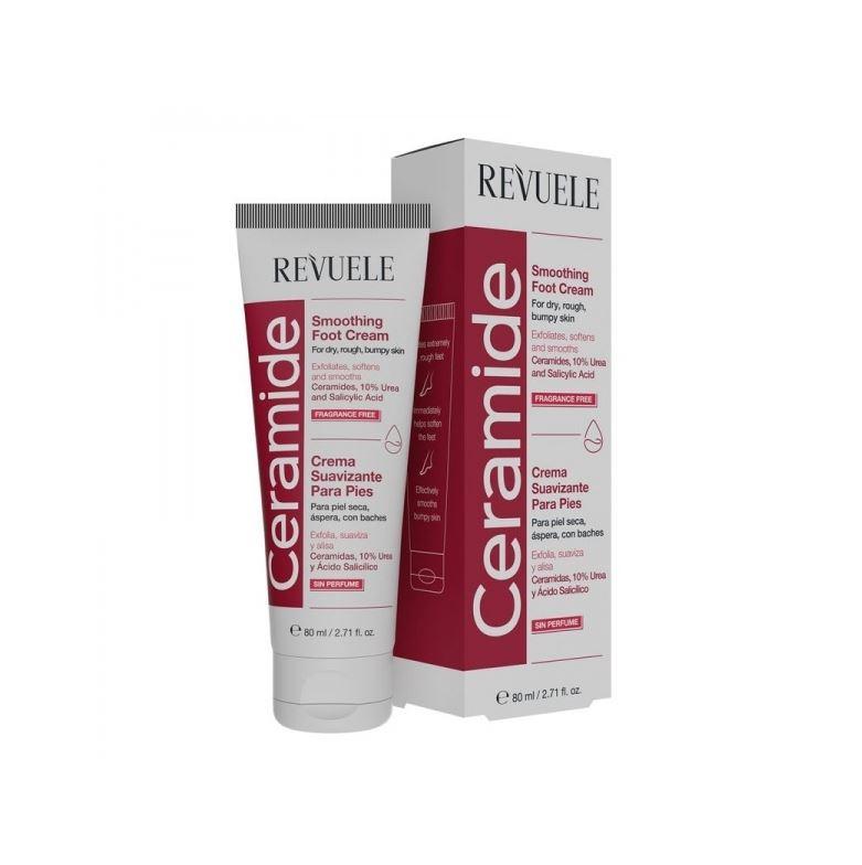 Крем для сухої грубої шкіри ніг розгладжувальний Revuele Ceramine Smoothing Foot Cream 80 мл
