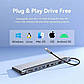 USB-хаб Vention Multi-function USB-C to HDMI/VGA/USB-C Gen 1/USB 3.0x2/USB 2.0/RJ45/SD/TF/TRRS 3.5mm/PD, фото 6