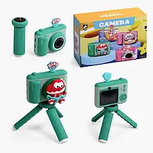 Фотоапарат дитячий зі штативом C 66252, фронтальна камера, звук, фото, відео, 3 ігри