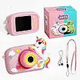 Фотоапарат цифровий дитячий Єдиноріг XL 900, відео, фото, ігри, прослуховування музики, microSD, фото 2