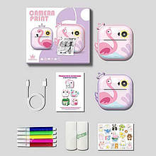 Дитячий фотоапарат-принтер із термодруком M 5 H 1, роз'єм для SD карти, 2 рулони термопаперу