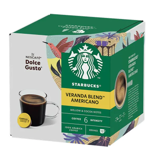 Кава в капсулах Starbucks Dolce Gusto Veranda Blend 12 шт Старбакс Дольче Густо