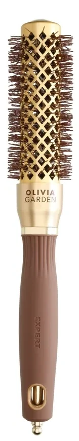 Брашинг Olivia Garden EXPERT BLOWOUT CURL Wavy Bristles Gold&Brown 25 мм