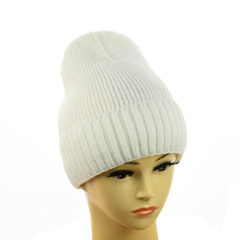 Зимова молодіжна шапка-біні "Софі" білий