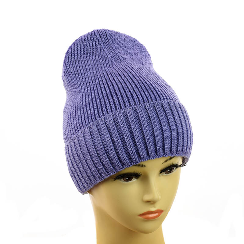 Зимова молодіжна шапка-біні "Софі" лаванда