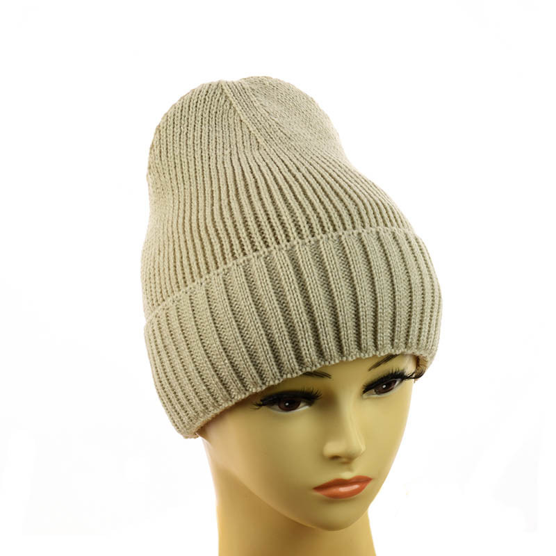 Зимова молодіжна шапка-біні "Софі" світло-бежевий