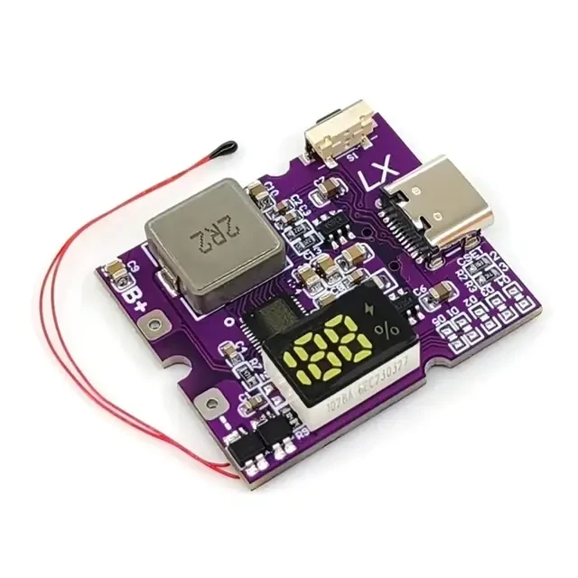 Модуль швидкого заряджання QC4+PD3.0, 22.5 Вт, 5 А, QC4+/QC4/QC3.0/QC2.0, Type-C з дисплеєм