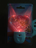 Світлодіодний нічник серце із сенсором Feron FN1105