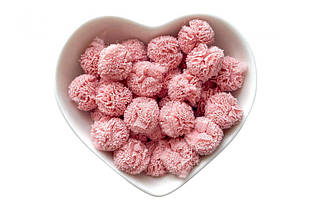 Помпони фатинові 1,5см пудрові