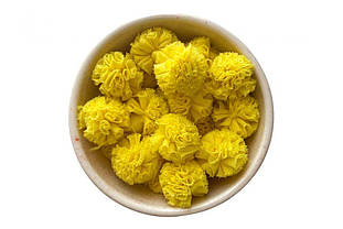 Помпони фатинові 2,5см жовті