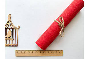 Войлок 2мм Корея Преміум червоний меланж C-87 - Розмір: 100х110 см;