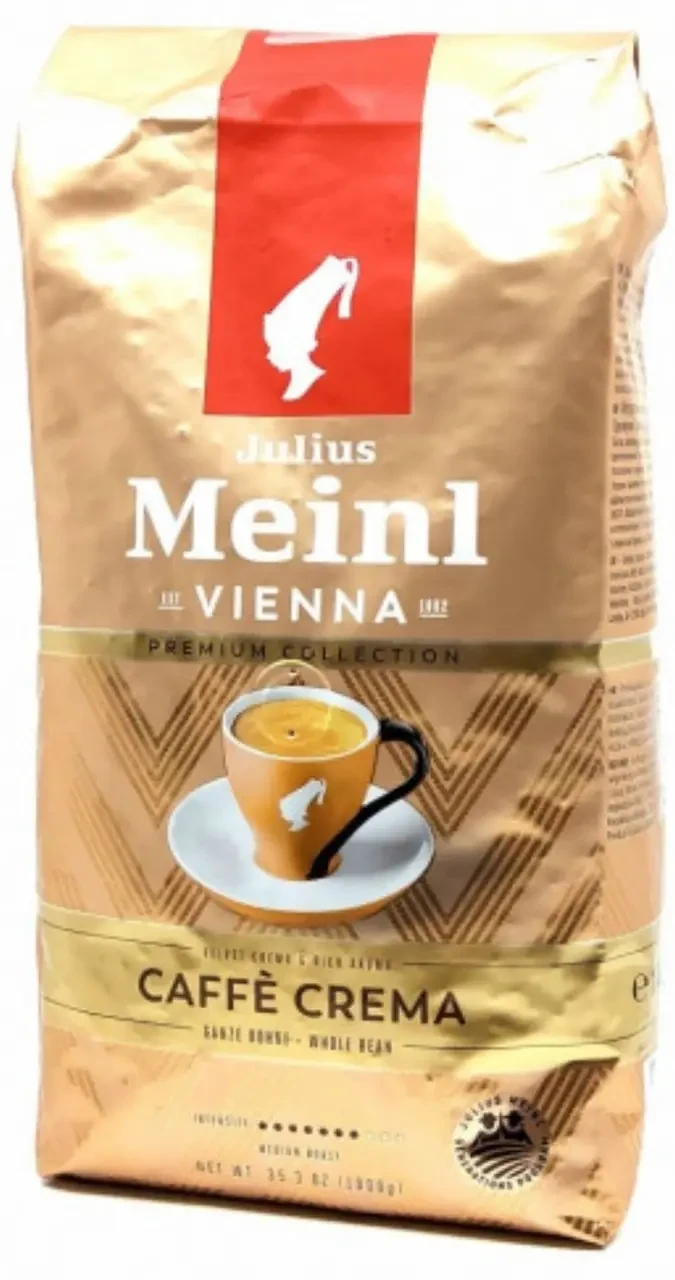Кава в зернах Julius Meinl Caffe Crema 1кг Джуліус Кафе Крема Австрія