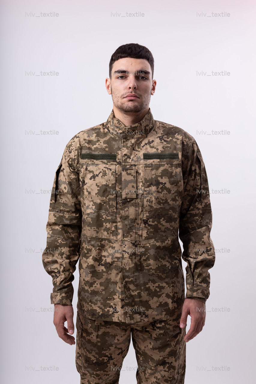 Військова статутна форма ЗСУ піксель.Костюм польовий комплект (кітель і штани) піксель - фото 1 - id-p2387111935
