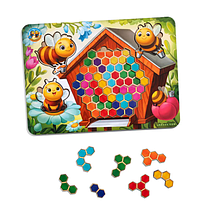 Сортер-тетріс "Веселі бджілки" ПСД165