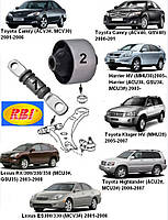 Сайлентблоків Toyota Camry30/40; Lexus ES300/330  2001-2006; Highlander  2000-2007;  Комплект 4шт  RBI