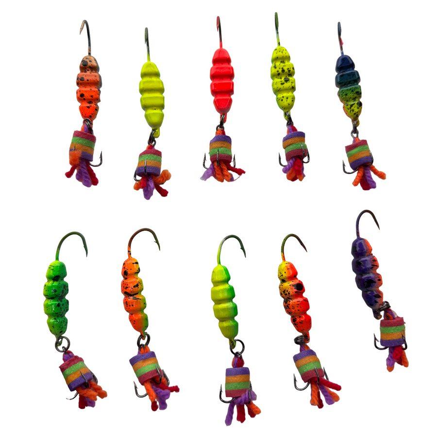 Блешня Лижа (Букар, личинка) - 1 гачок+ трійник - 10шт/уп