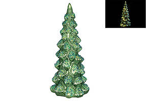 Ялинка декор. скло 30см, LED, паєтки,зелений №108-732/Bonadi/(12)