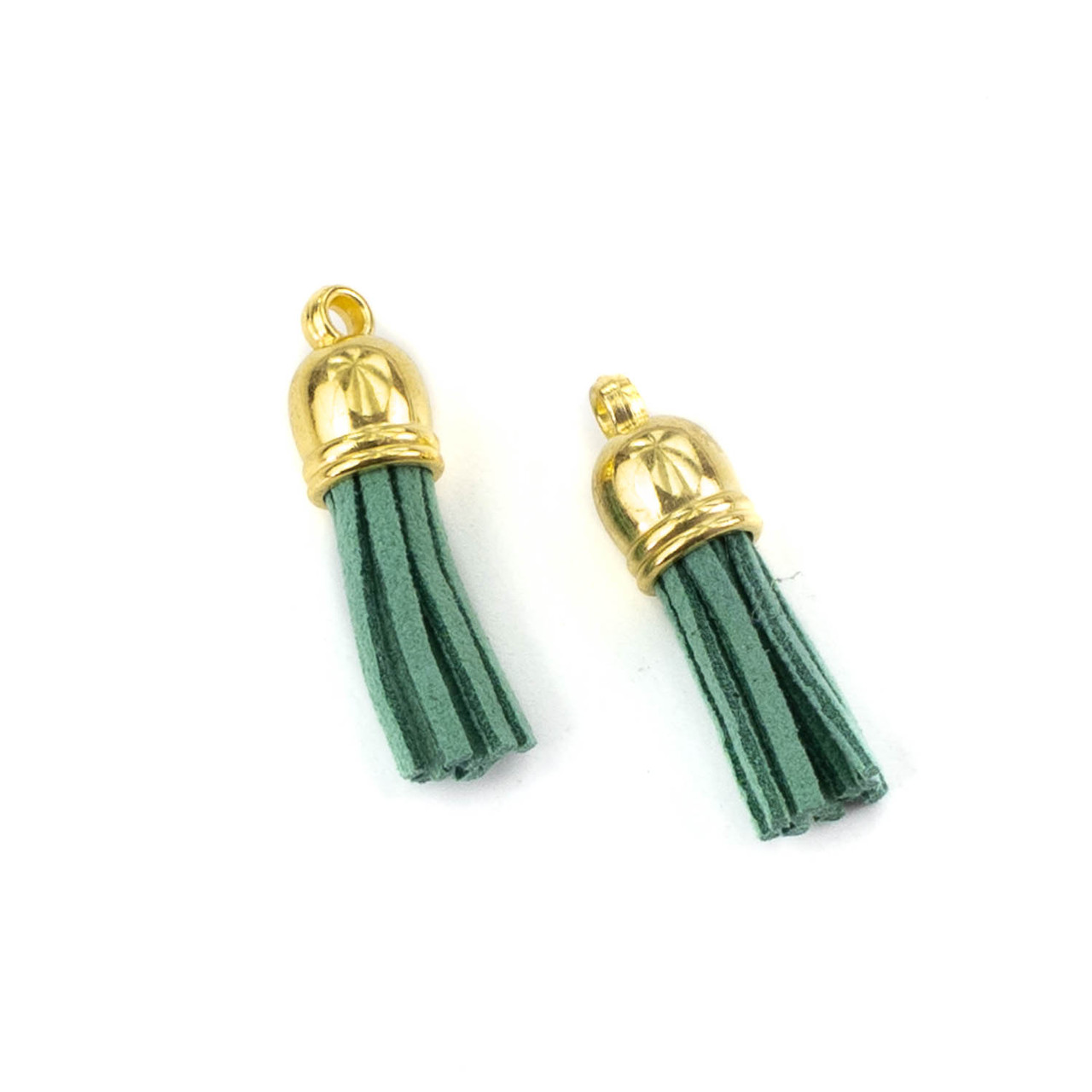 Китиця замшева зелена 1шт KST019, фото 1