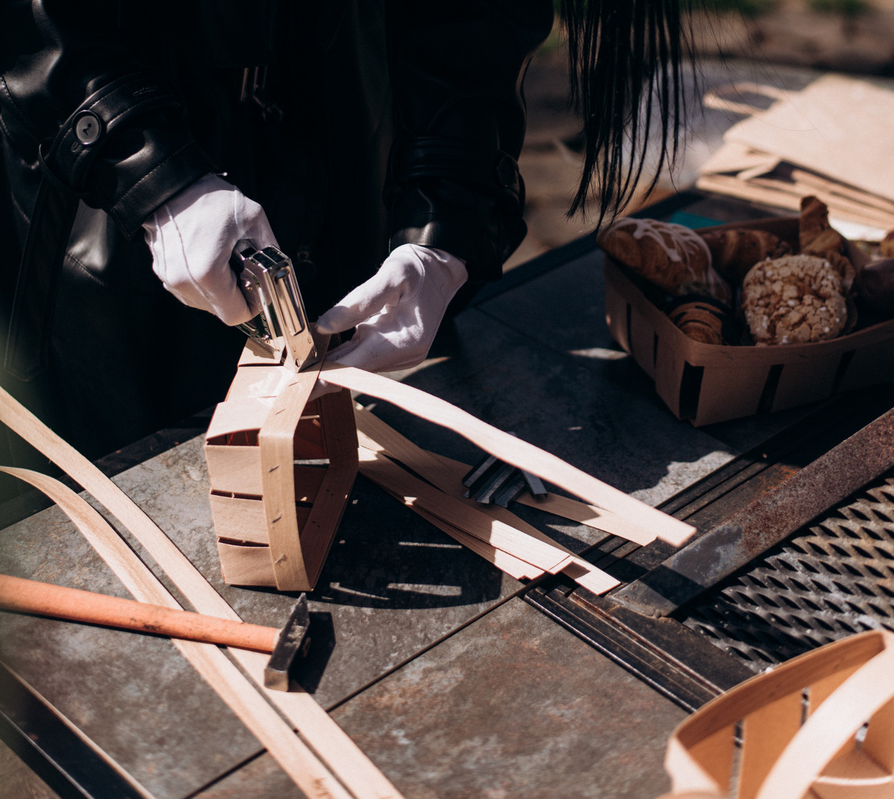 Ручка до кошика з шпону: розмір 30*20 мм, фото 1