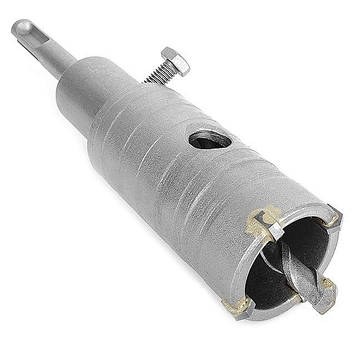 Комплект: свердло корончасте для бетону 36 мм+Перехідник SDS Plus 100 мм INTERTOOL SD-7036