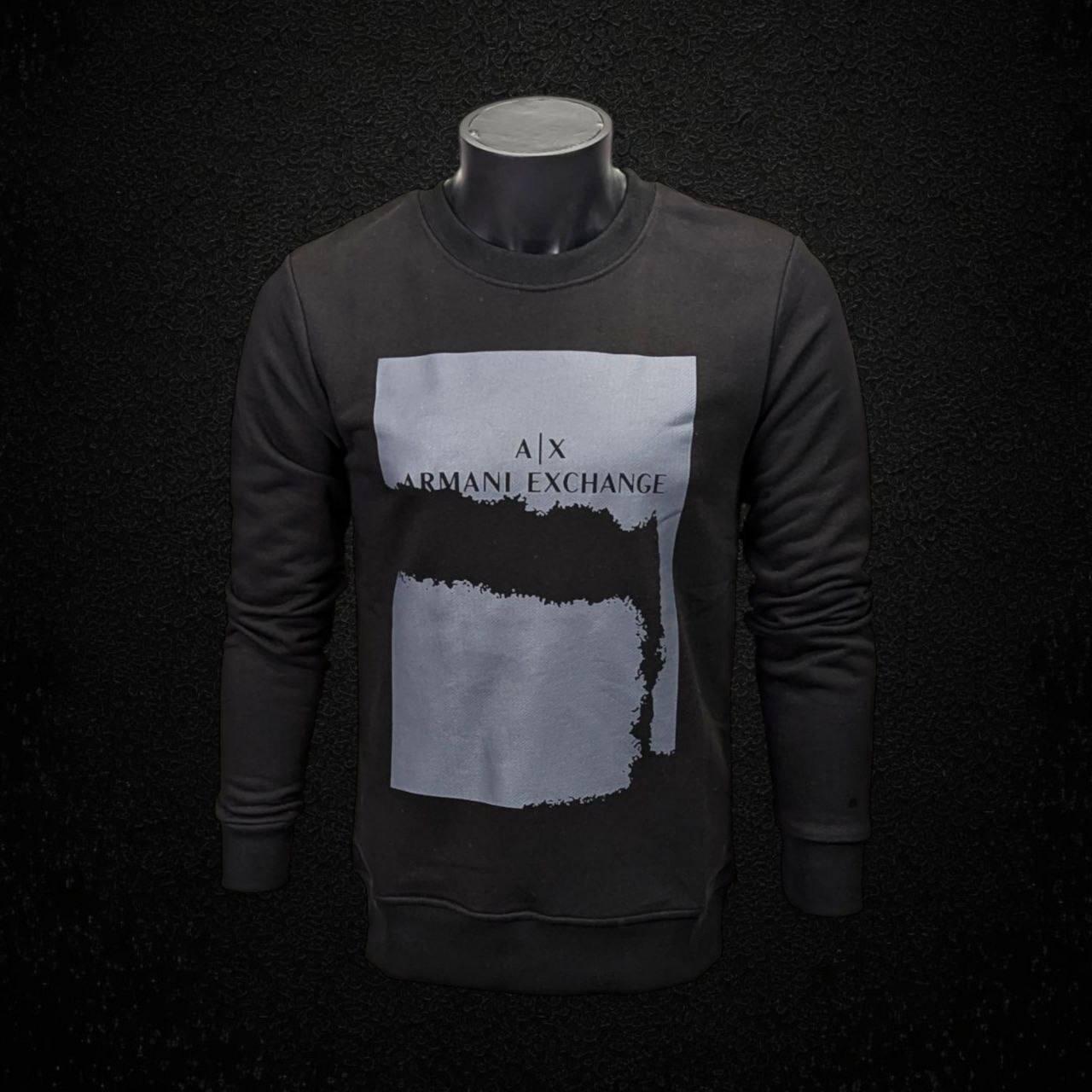 Чоловіча кофта світшот Armani CK8543 чорна