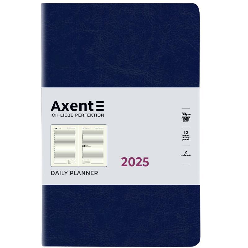 Щоденник датований 2025 Axent Partner City Soft 145х210 184 стор. синій м'яка обкл. (8821-25-02-A)