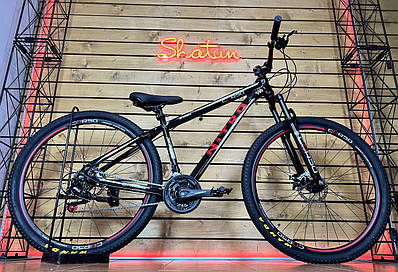 Велосипед гірський спортивний 29 Corso Nitro NT-29722 чорно-червоний на зріст 156-170 см УЦІНКА ПОДРЯПИНИ НА РАМІ !