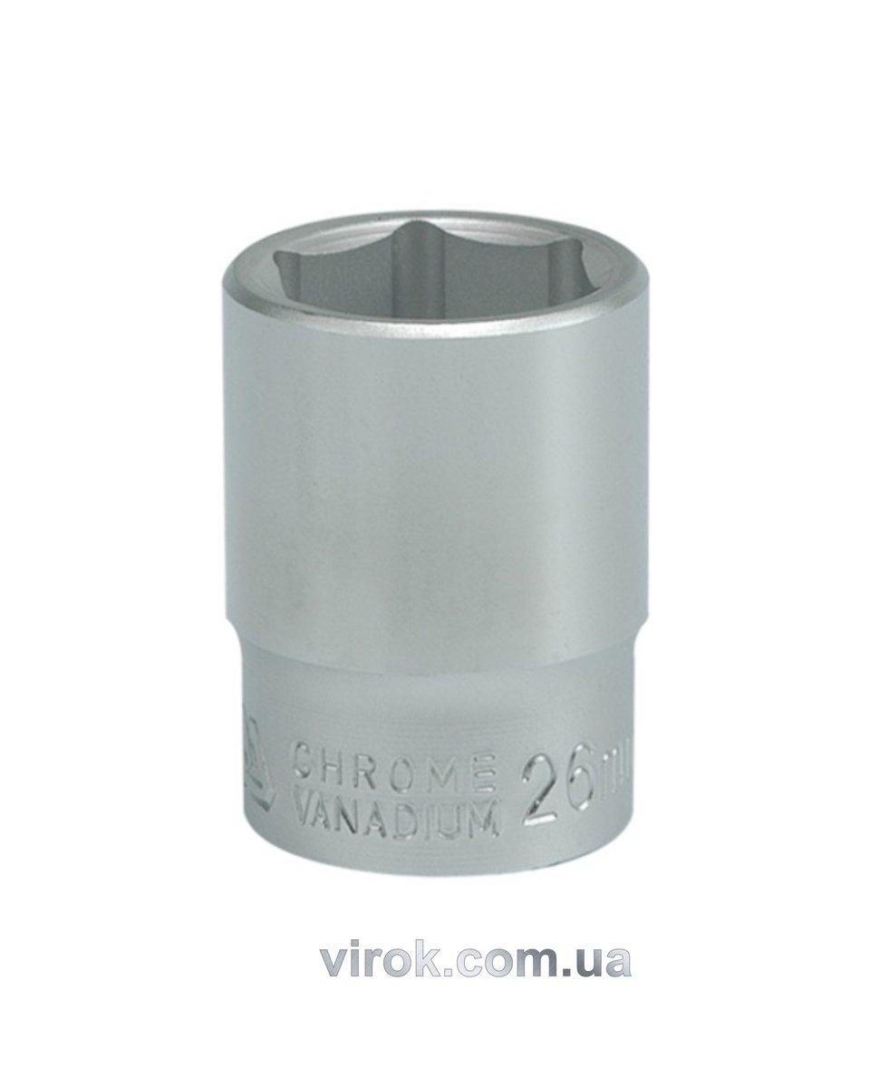 Головка торцева 6-гранна YATO : квадрат 3/4", М= 26 мм, L= 50 мм [12/96], фото 1