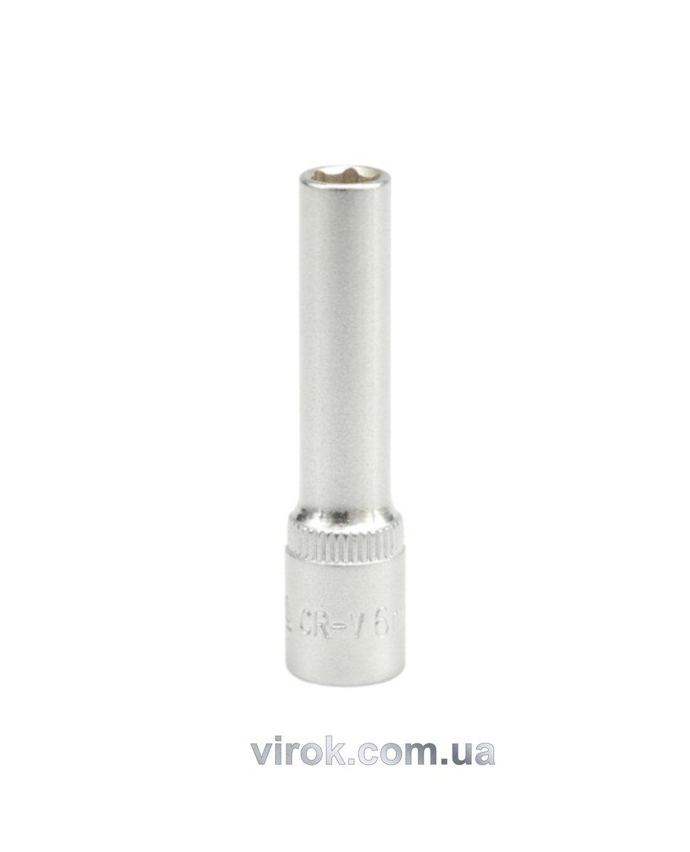 Головка торцева 6-гранна YATO : подовжена, квадрат 1/4", М= 6 мм, L= 50 мм [24/240/480], фото 1