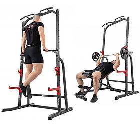 Силова Станція з Тримачем Для Штанги Hop-Sport HS-1014K. Регульована Силова станція для кросфіту, що регулюється