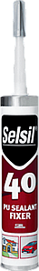 Герметик поліуретановий SELSIL PU 40 (Білий) для дахів / будівництва. П/В/Ф V280 мл [25]