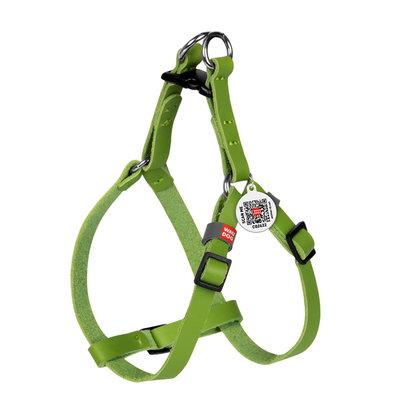 Шлея для котів і дрібних собак шкіряна WAUDOG Classic з QR-паспортом, пластиковий фастекс, XS, Ш 10 мм, В=С, фото 1