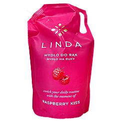 Мило рідке делікатне запаска малина Лінда Linda raspberry 1L 6шт/ящ (Код: 00-00016950)