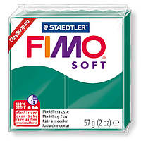 Полімерна глина пластика Фімо Софт Fimo Soft смарагдовий 56 - 56гр