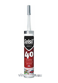 Герметик поліуретановий SELSIL PU 40 (Сірий) для дахів / будівництва. П/В/Ф V280 мл [25]
