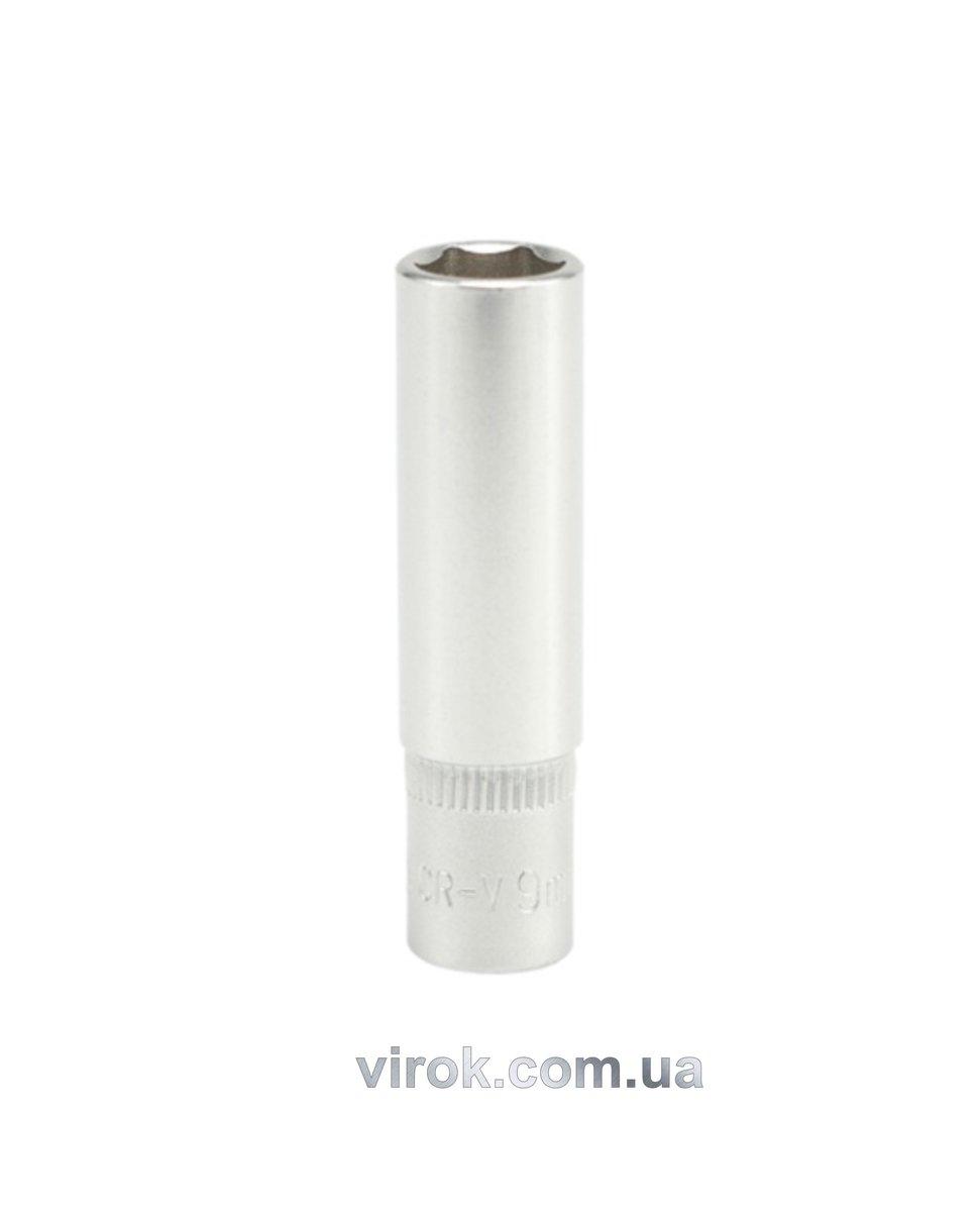 Головка торцева 6-гранна YATO : подовжена, квадрат 1/4", М= 9 мм, L= 50 мм [24/240/480], фото 1