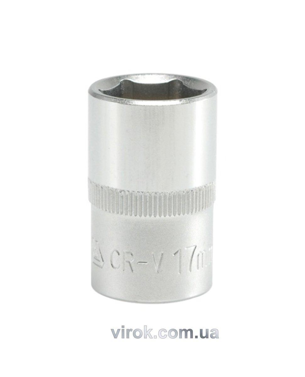 Головка торцева 6-гранна YATO : квадрат 1/2", М= 17 мм, L= 38 мм [12/120/240], фото 1