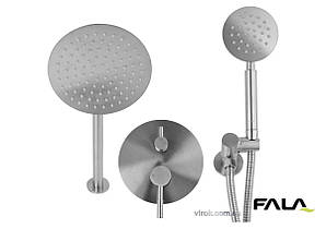 Душовий комплект прихований в стіні STEELY R FALA : 2 функції, шланг- 1.5 м [4]