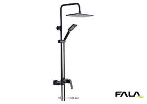 Душовий комплект NOIR 1 FALA: зі штивним і знімним розприскувачами [4]